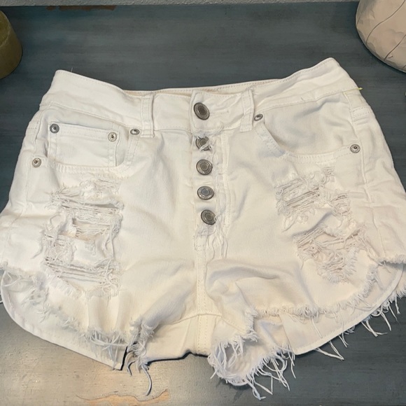 American Eagle Outfitters Pants - AMERICAN EAGLE Women’s Hi Rise Festival Distressed Shorts